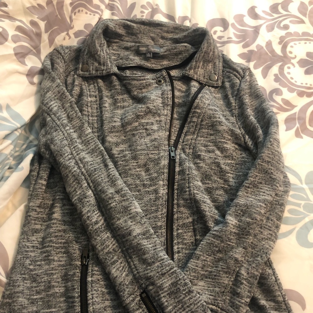 Market and spruce moto sweater